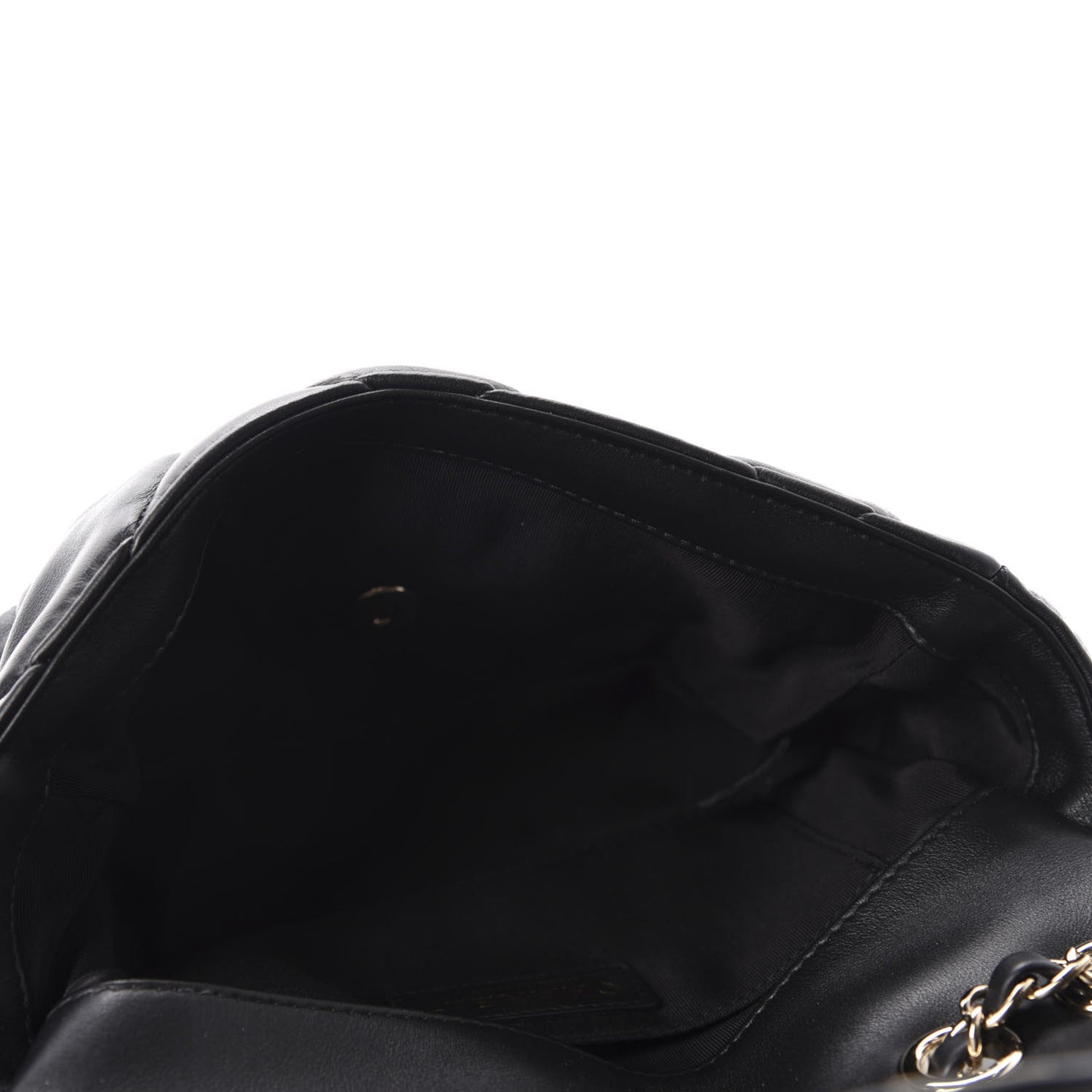 Lambskin Quilted Flap Black