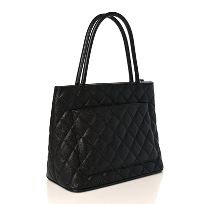 Chanel Caviar Quilted Medallion Tote Black 3 of 9