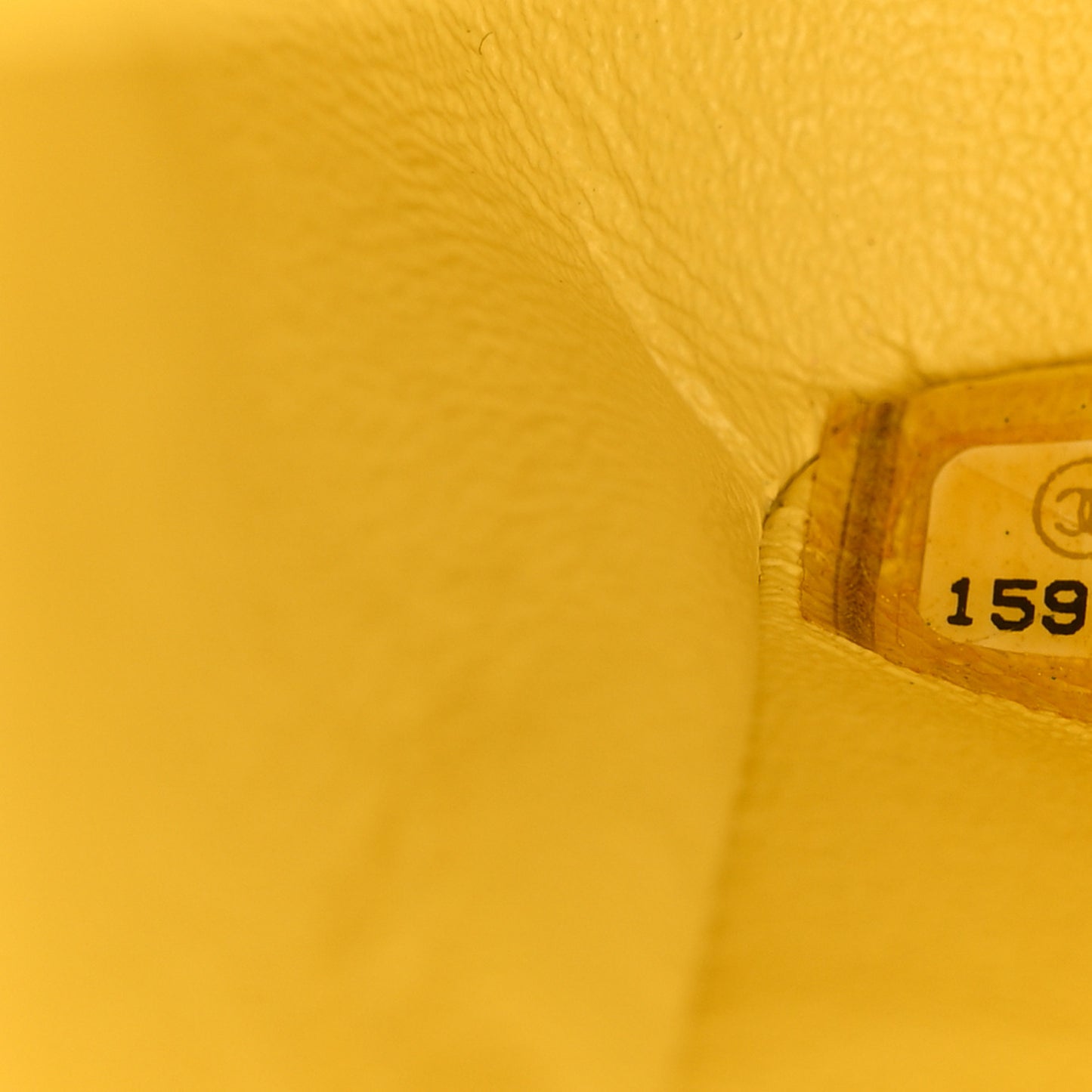 Lambskin Quilted Jumbo Double Flap Yellow