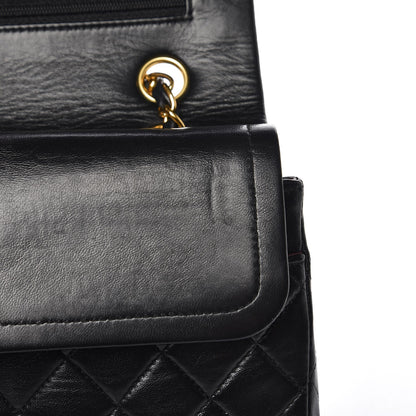 Chanel Lambskin Quilted Medium Double Flap Black 8 of 9
