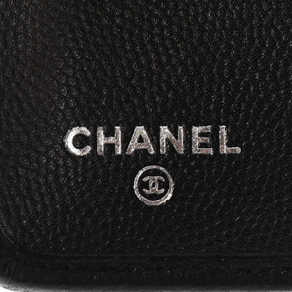 Chanel Caviar CC Zipped Pocket Wallet Black 6 of 10