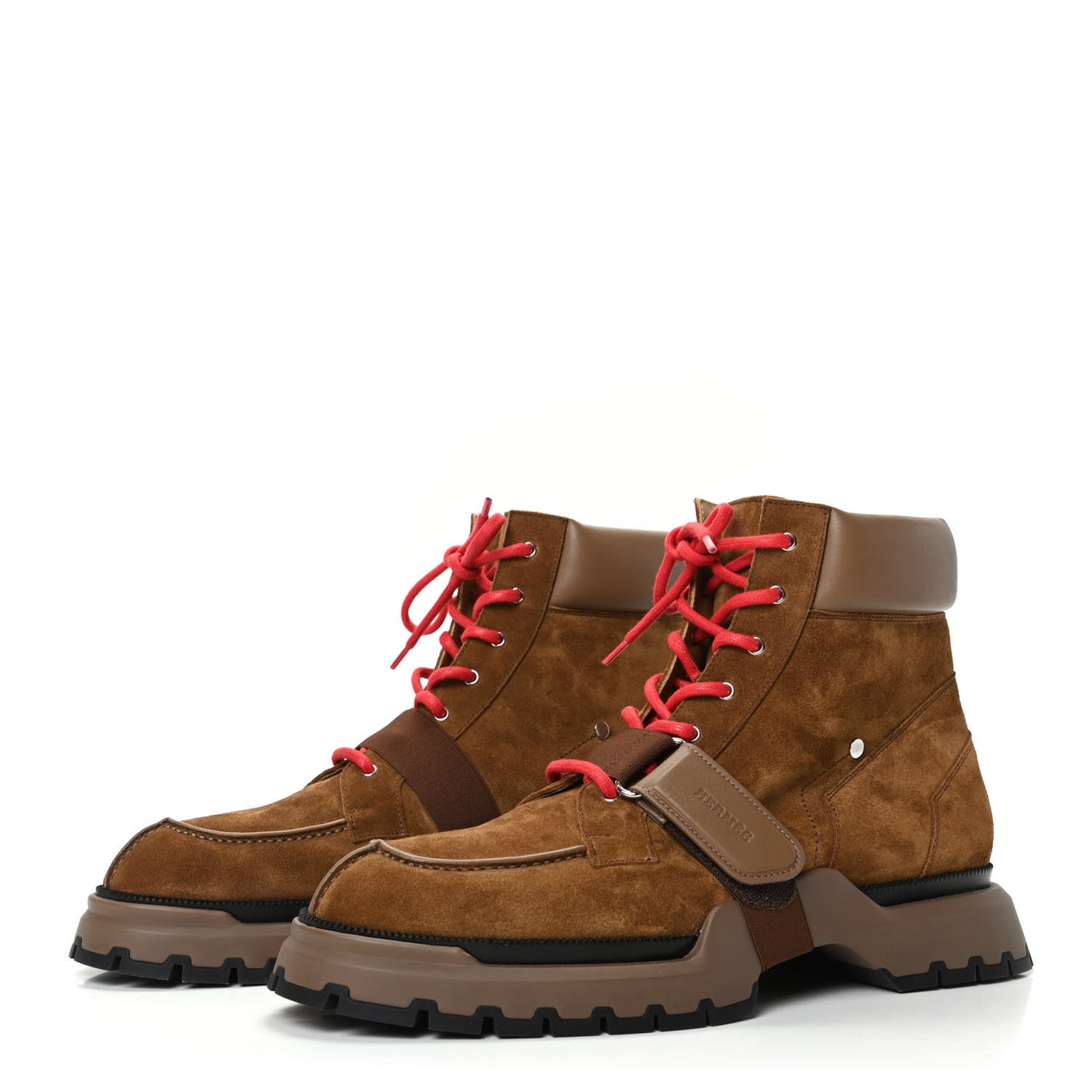 Suede Calfskin Mens Bradley Ankle Boot 43.5 Brun Fume