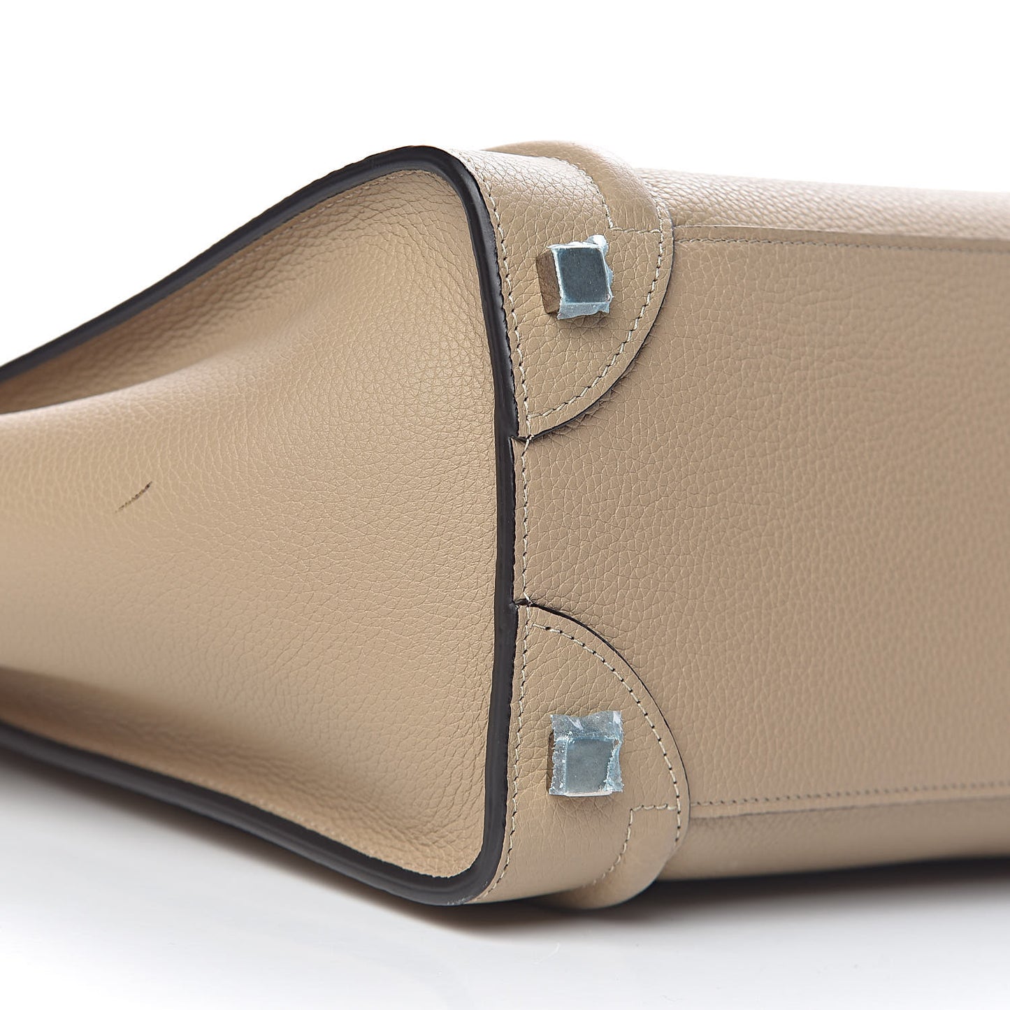Drummed Calfskin Micro Luggage Dune