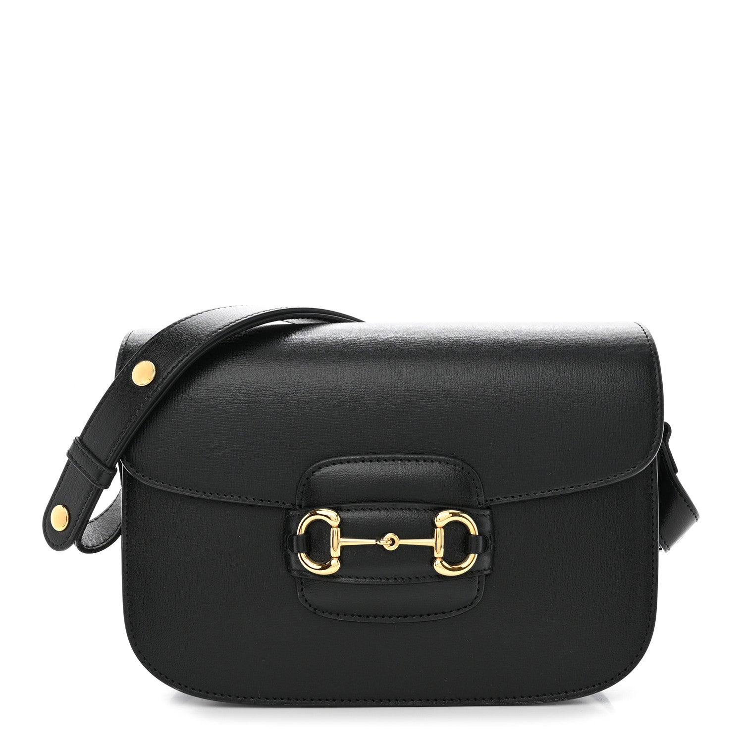 Gucci Azalea Calfskin Horsebit 1955 Shoulder Bag Black 1 of 11