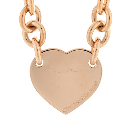 Tiffany 18K Rose Gold Return To Tiffany Heart Tag Bracelet 3 of 3