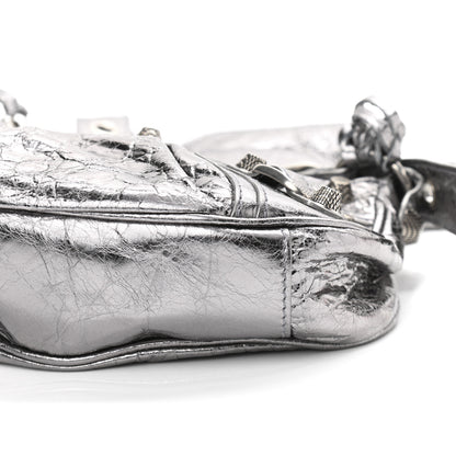 Balenciaga Metallic Agneau Arena Le Cagole Shoulder Bag XS Silver 11 of 11