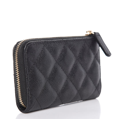 Chanel Caviar Quilted Key Holder Case Black 3 of 8