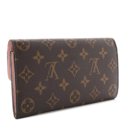Louis Vuitton Monogram Emilie Wallet Rose Ballerine 3 of 10