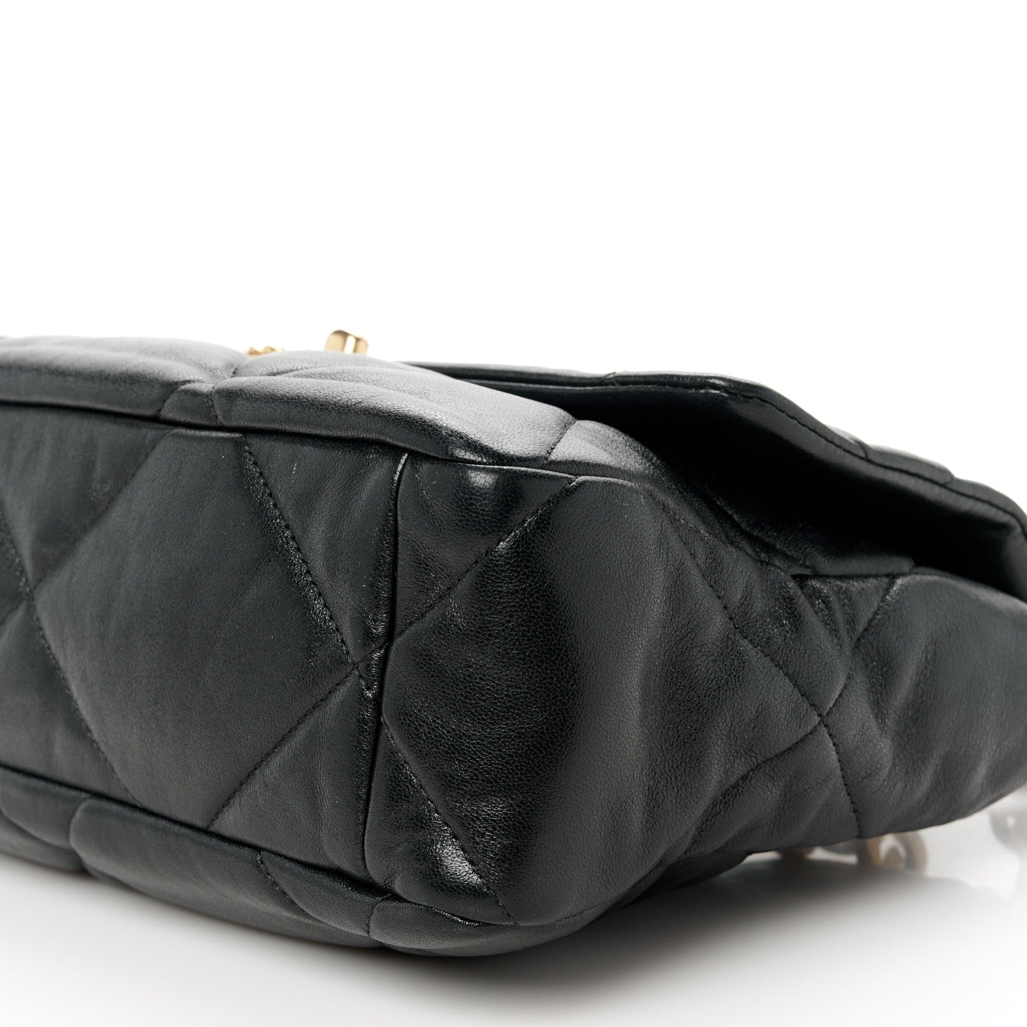 Chanel Lambskin Quilted Large Chanel 19 Flap Black 10 of 10
