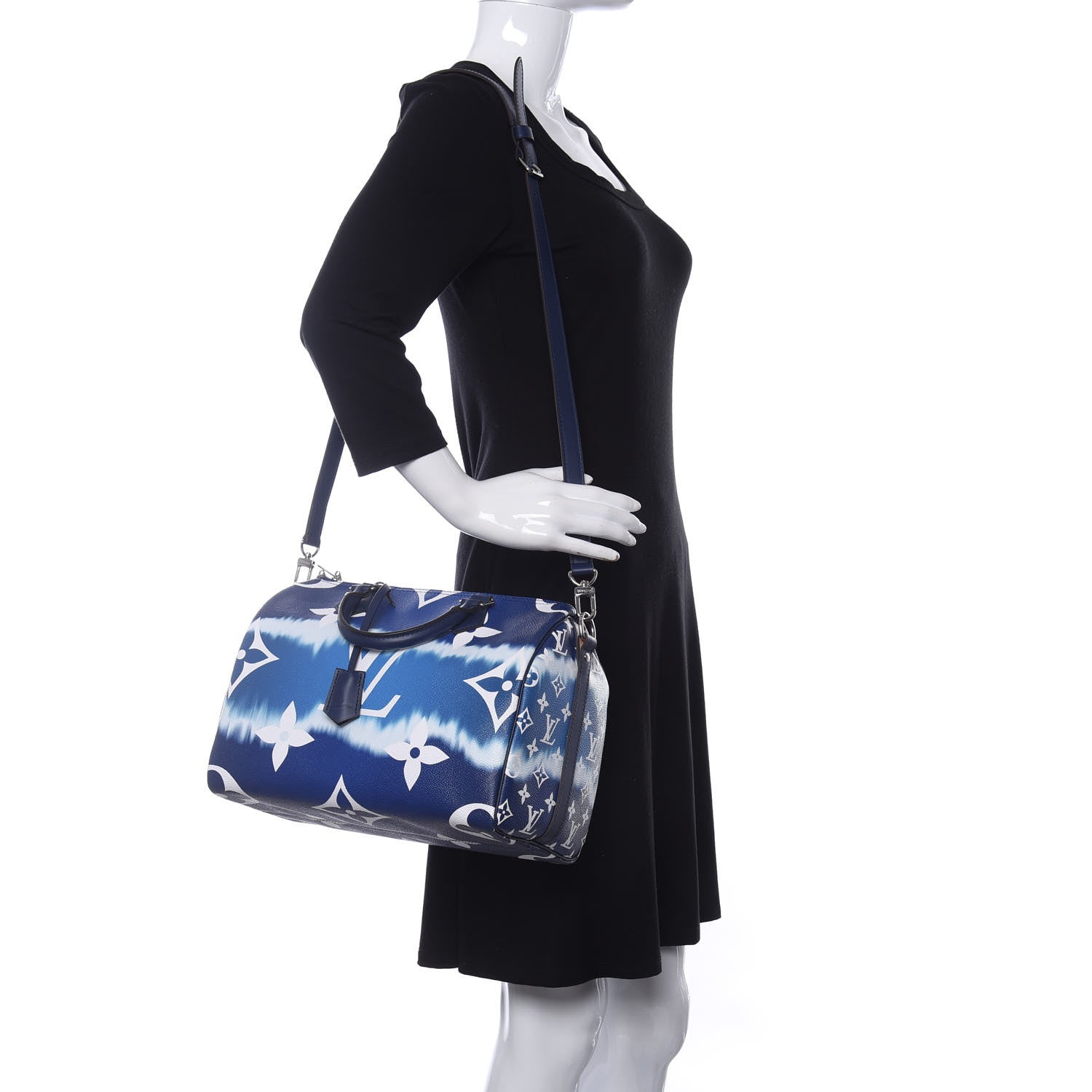 Louis Vuitton Monogram Escale Speedy Bandouliere 30 Blue 2 of 10