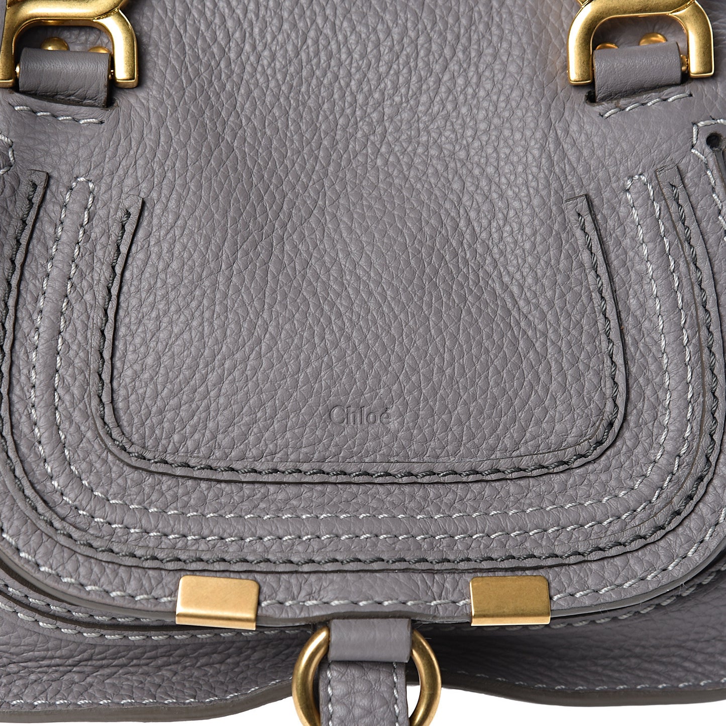 Calfskin Mini Marcie Satchel Cashmere Grey