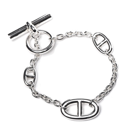 Hermes Sterling Silver Farandole Bracelet LG 1 of 5