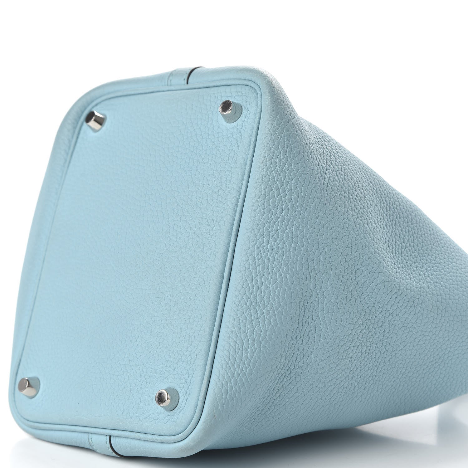 Hermes Taurillon Clemence Picotin Lock 18 PM Bleu Atoll 7 of 16