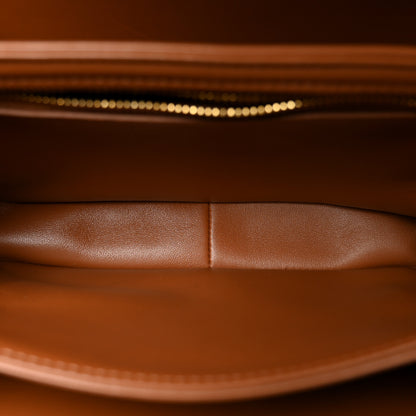 Celine Triomphe Canvas Calfskin Medium Triomphe Bag Tan 5 of 10