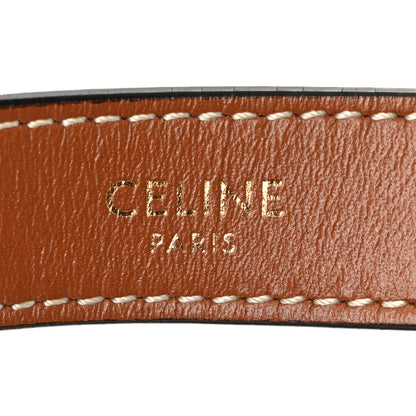 Celine Triomphe Canvas Calfskin Ava Shoulder Bag Tan 6 of 10