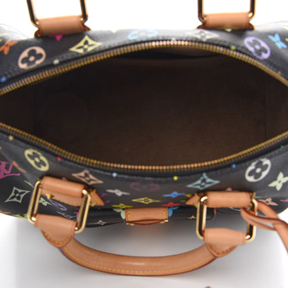 Louis Vuitton Monogram Multicolor Speedy 30 Black 5 of 8