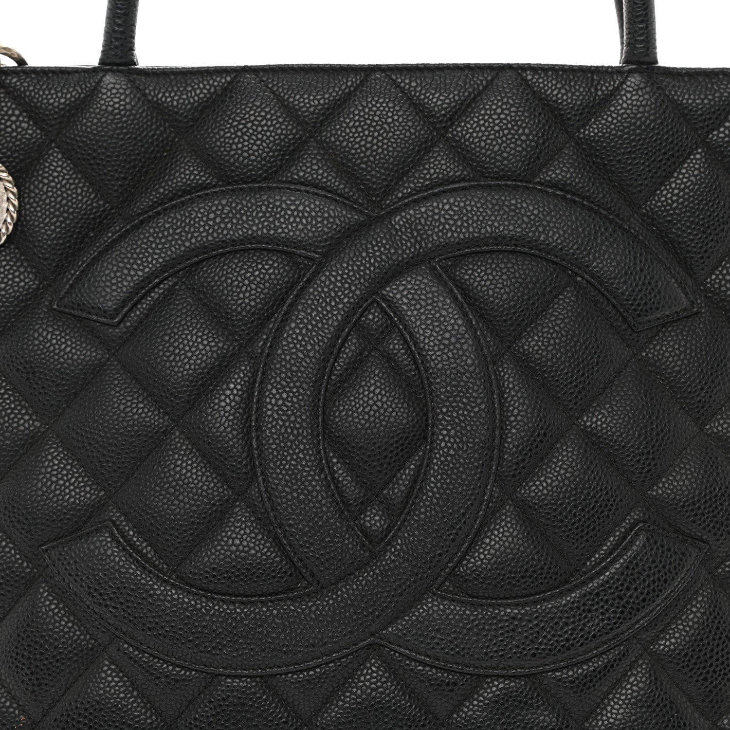 Chanel Caviar Quilted Medallion Tote Black 8 of 9