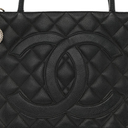 Chanel Caviar Quilted Medallion Tote Black 8 of 9