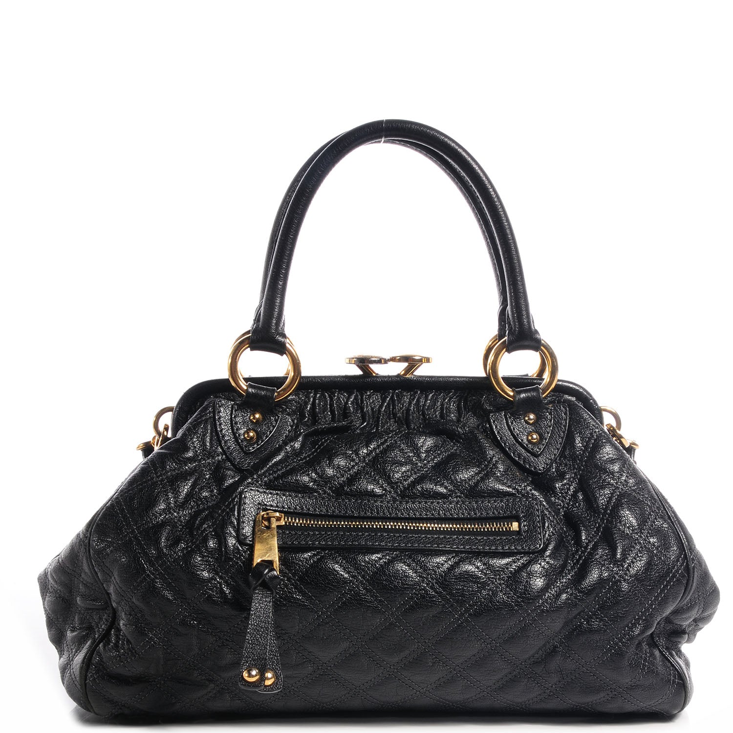 Marc Jacobs Quilted Leather Stam Black 1 of 8