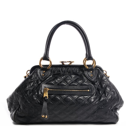 Marc Jacobs Quilted Leather Stam Black 1 of 8