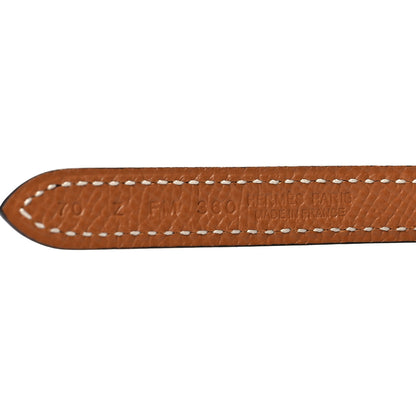 Hermes Swift Epsom 13mm Focus Belt 70 28 Black Gold 3 of 5