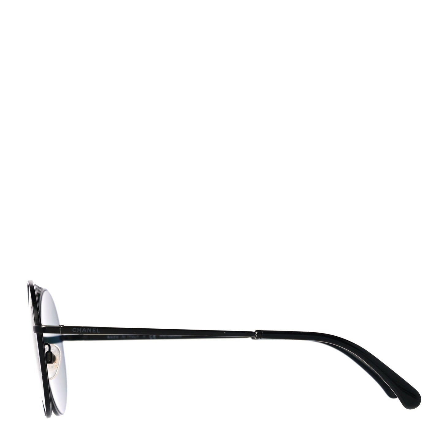 Metal Winter Round Sunglasses 4232 Black