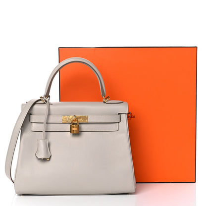 Hermes Evercolor Kelly Retourne 28 Gris Perle 11 of 11