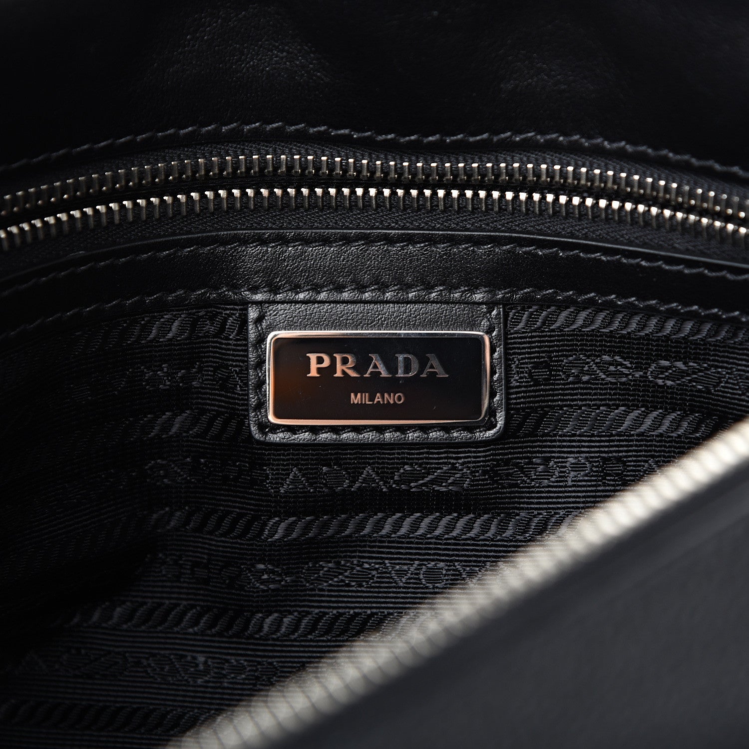Prada Vitello Phenix Messenger Satchel Black 5 of 10