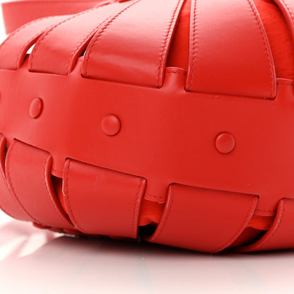 Bottega Veneta French Calfskin Small Shell Bag Chili Tomato 10 of 13