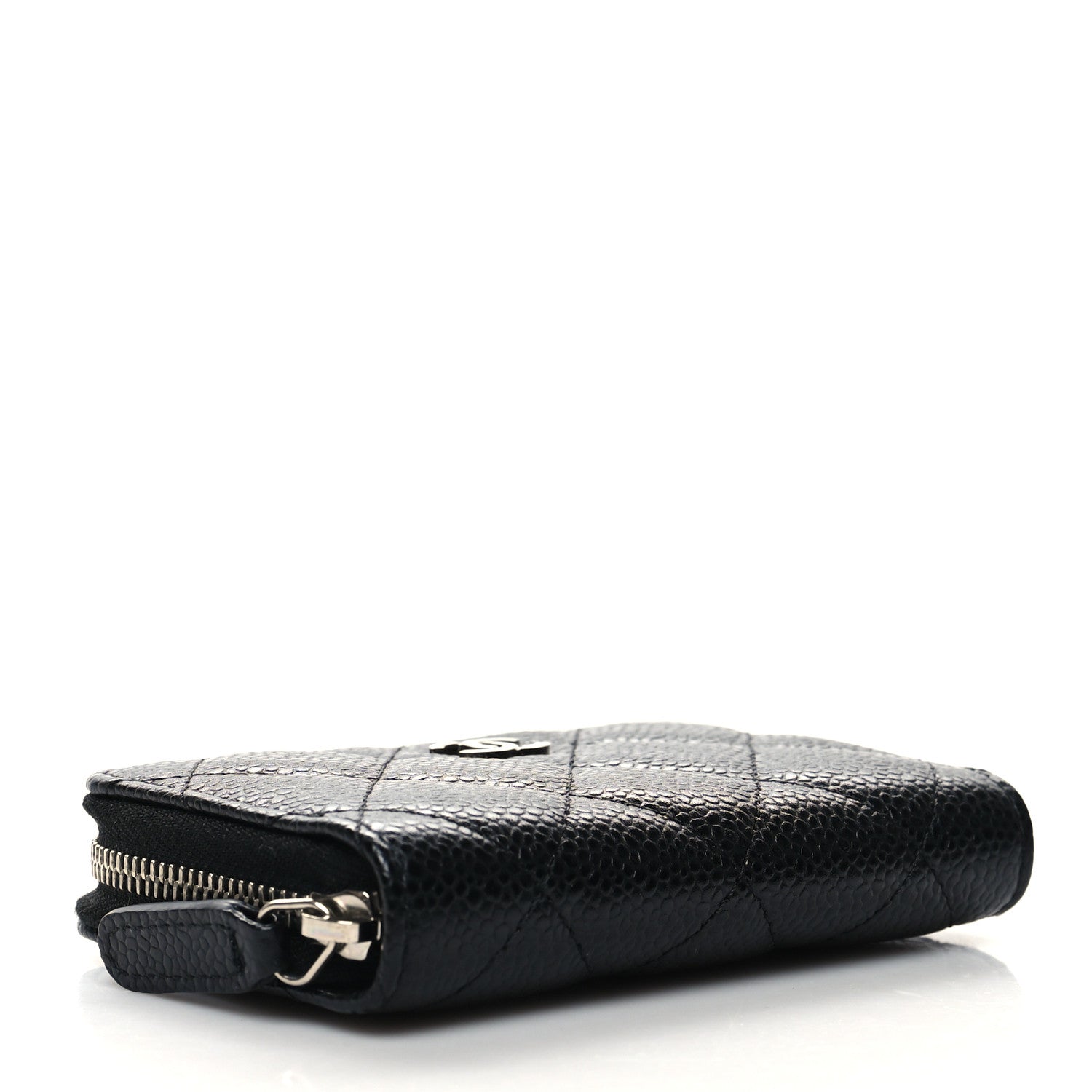 Chanel Caviar Quilted Zip Coin Purse Black 4 of 8