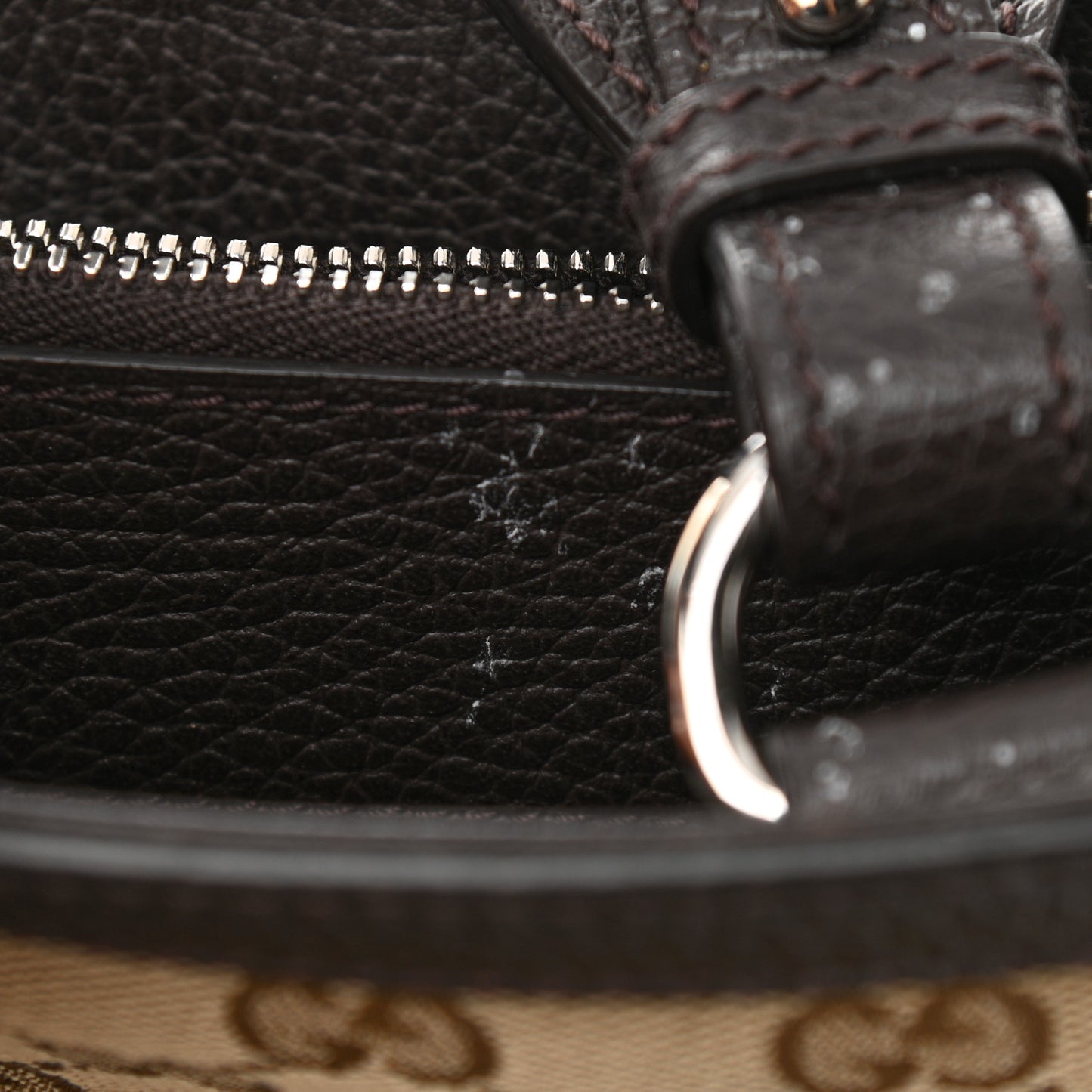 GG Monogram Large Joy Tote Bag Dark Brown
