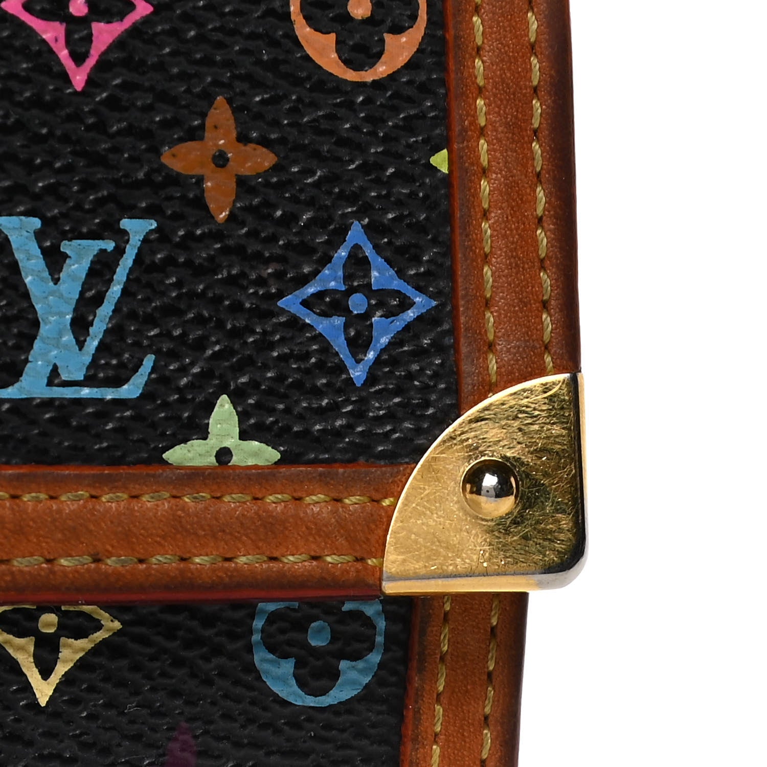 Louis Vuitton Monogram Multicolor Porte Tresor International Wallet Black 14 of 20