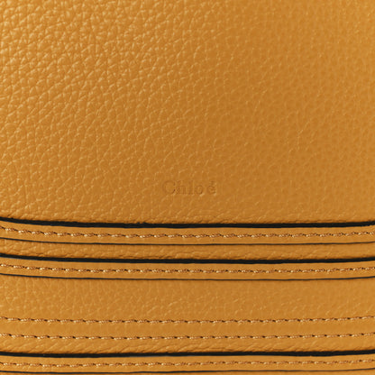 Chloe Raffia Small Grain Calfskin Medium Marcie Basket Yellow 7 of 11