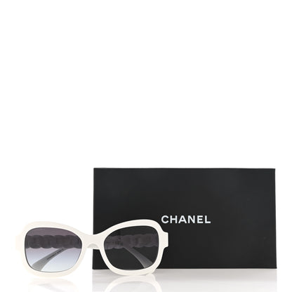 Chanel Acetate Chain Sunglasses 5465-Q White 10 of 10