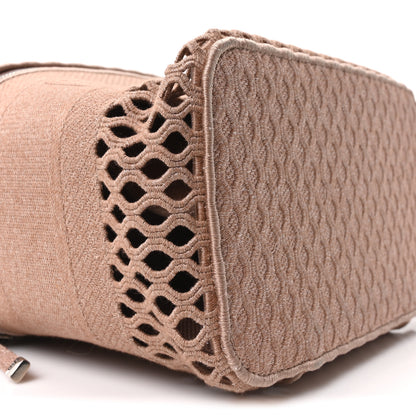 Christian Dior Mesh Embroidered Diortravel Vanity Case Clay 9 of 10