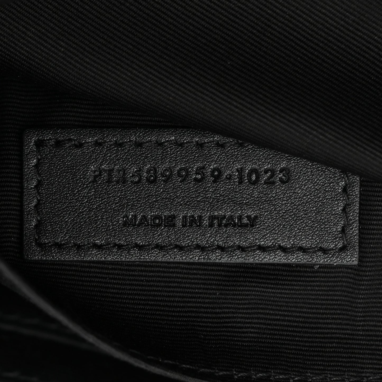 Grain De Poudre Monogram Belt Bag Black