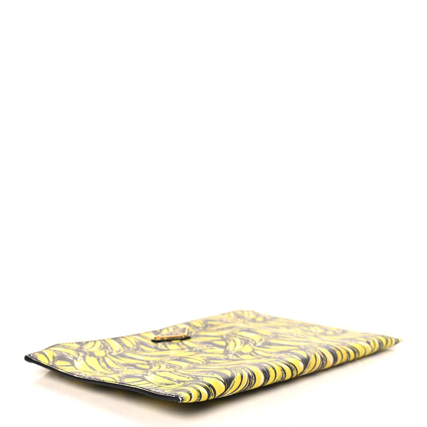 Prada Saffiano Banane Clutch Giallo 4 of 8