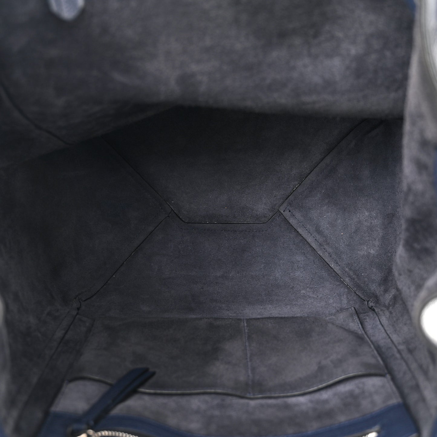 Soft Grained Calfskin Small Belt Cabas Phantom Navy