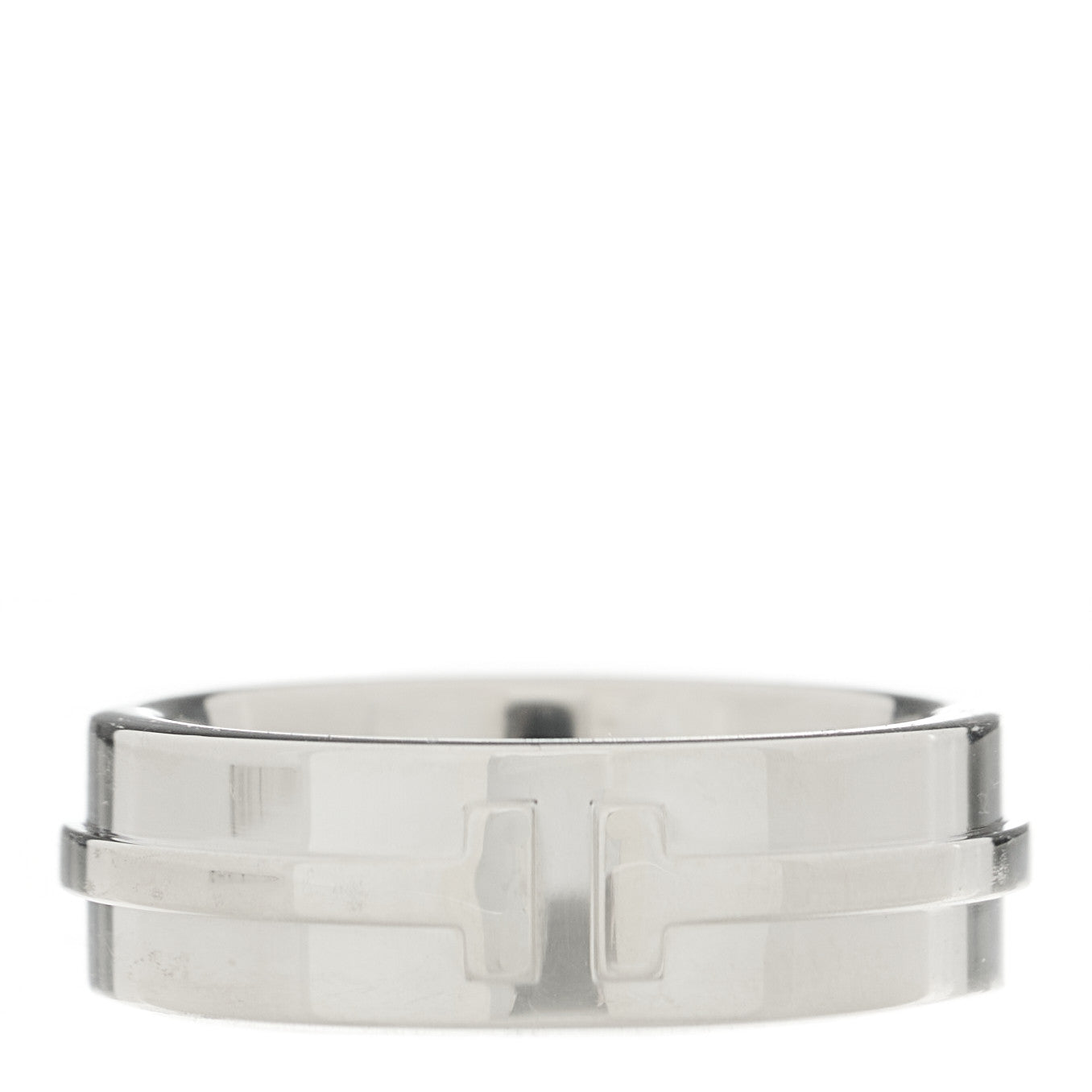 Tiffany Sterling Silver T Wide Ring 49 5 1 of 4