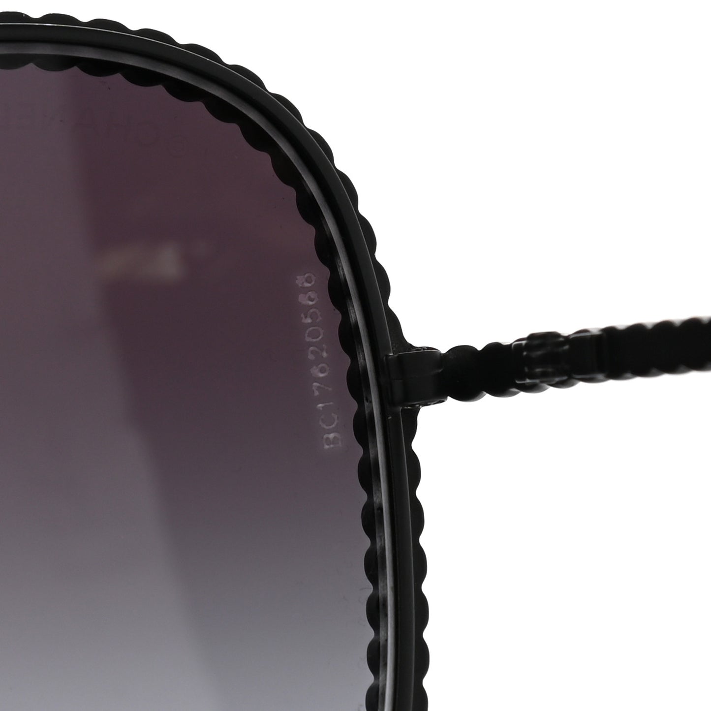 Crystal Aviator Sunglasses 71108 Black