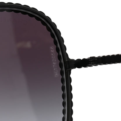Chanel Crystal Aviator Sunglasses 71108 Black 7 of 9