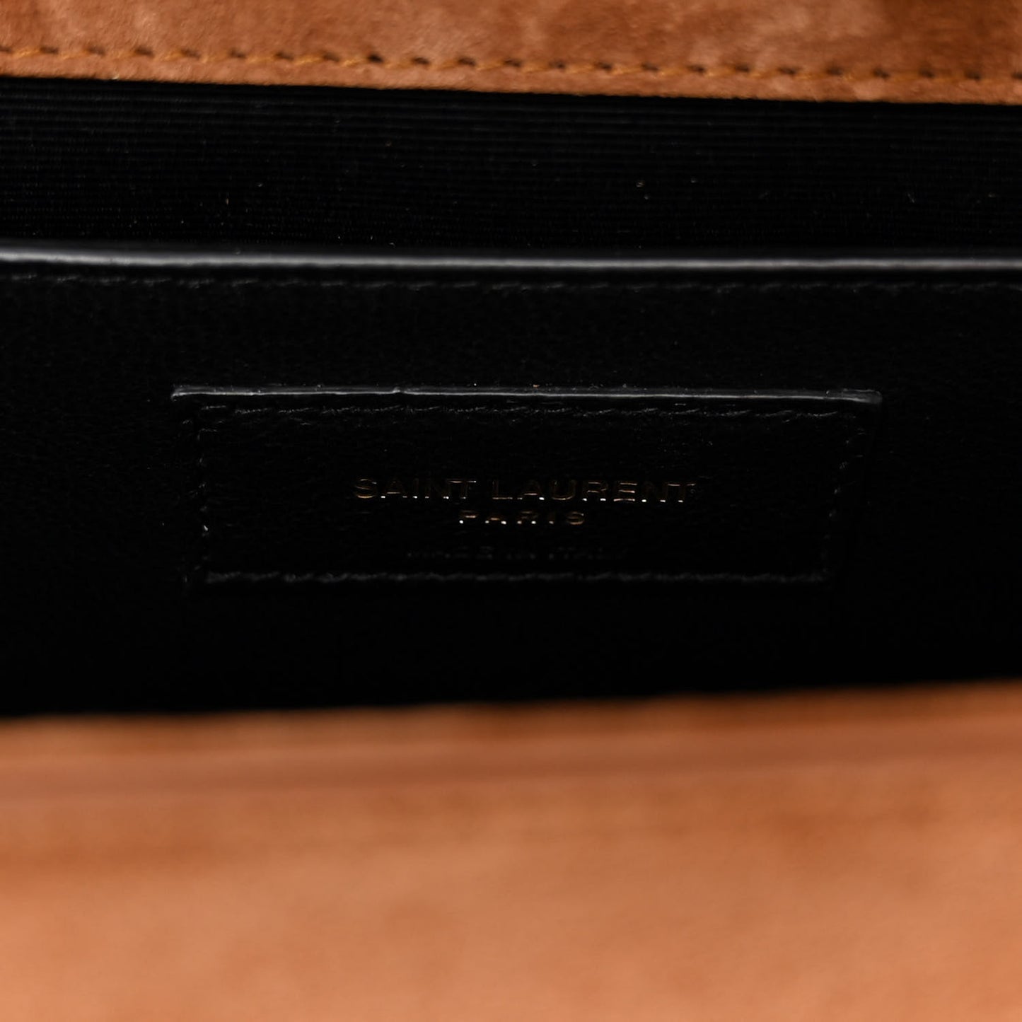 Suede Medium Monogram Kate Satchel Macaron