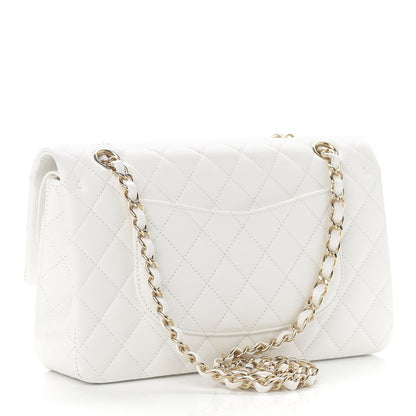 Chanel Caviar Quilted Medium Double Flap White 3 of 11