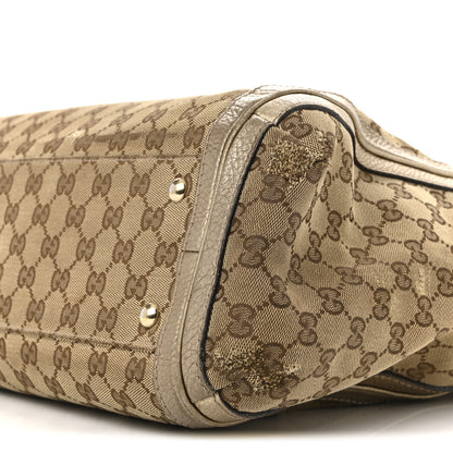Gucci Monogram Medium Bella Tote Gold 10 of 17
