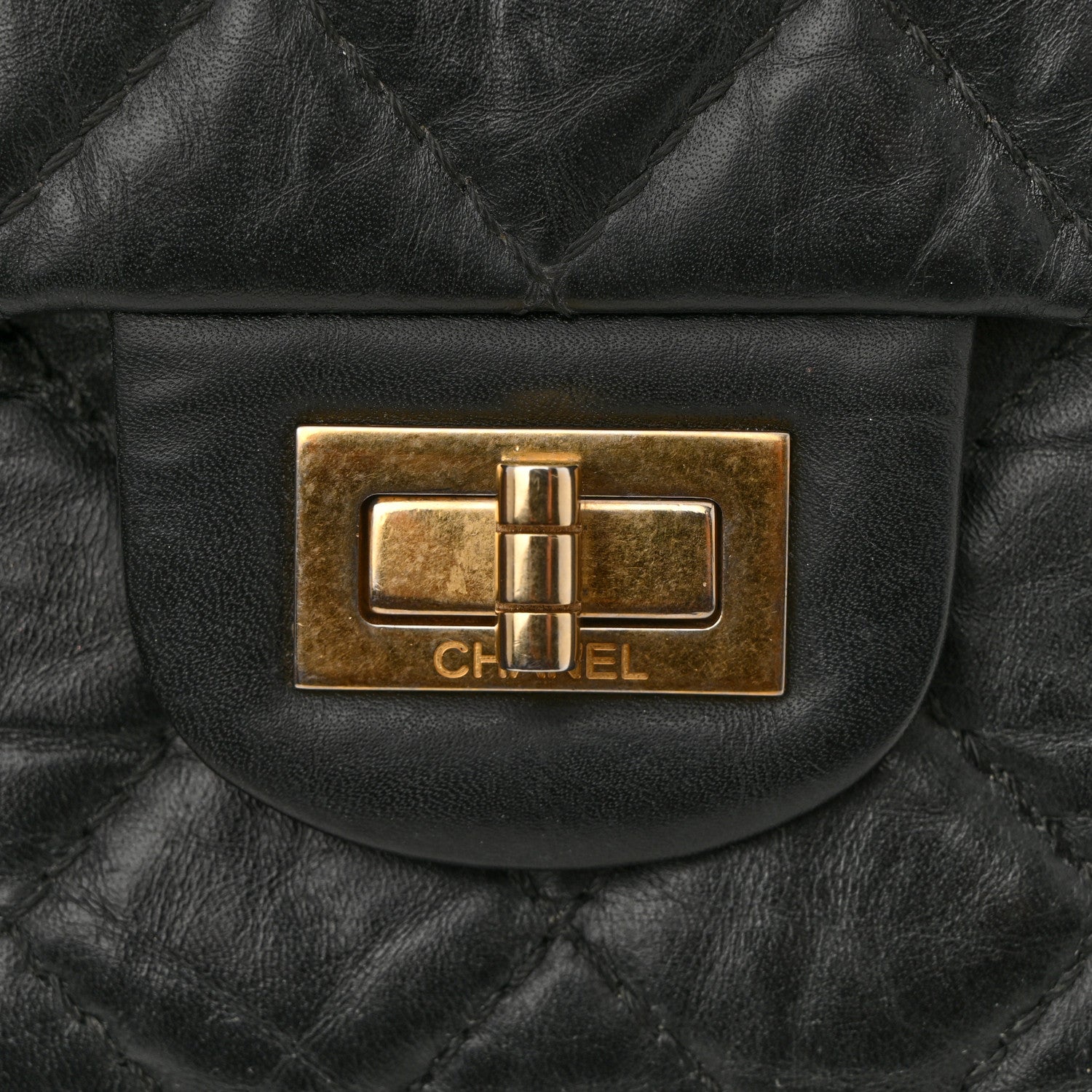 Chanel Aged Calfskin Quilted 2.55 Reissue 226 Flap Black 11 of 14