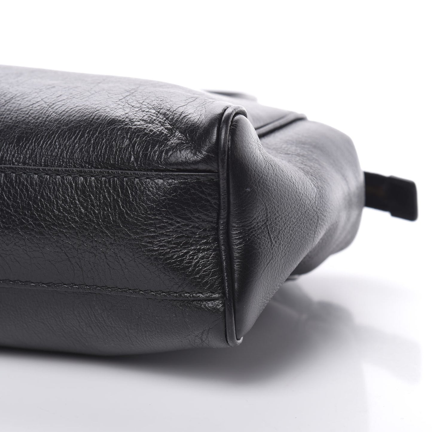 Calfskin Large Re(Belle) Top Handle Bag Black