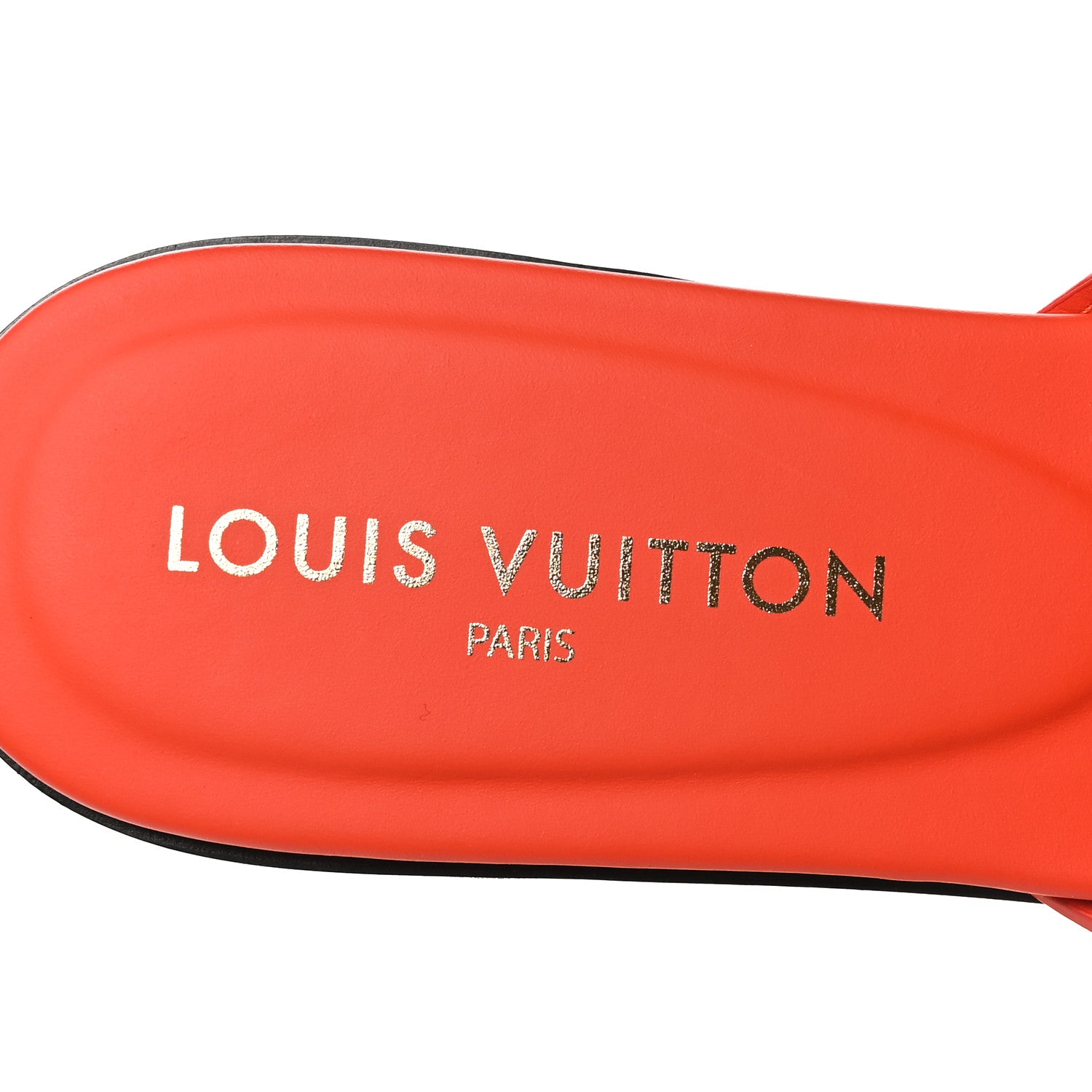 Louis Vuitton Suede Goatskin LV Isola Flat Sandals 40 Orange 7 of 10