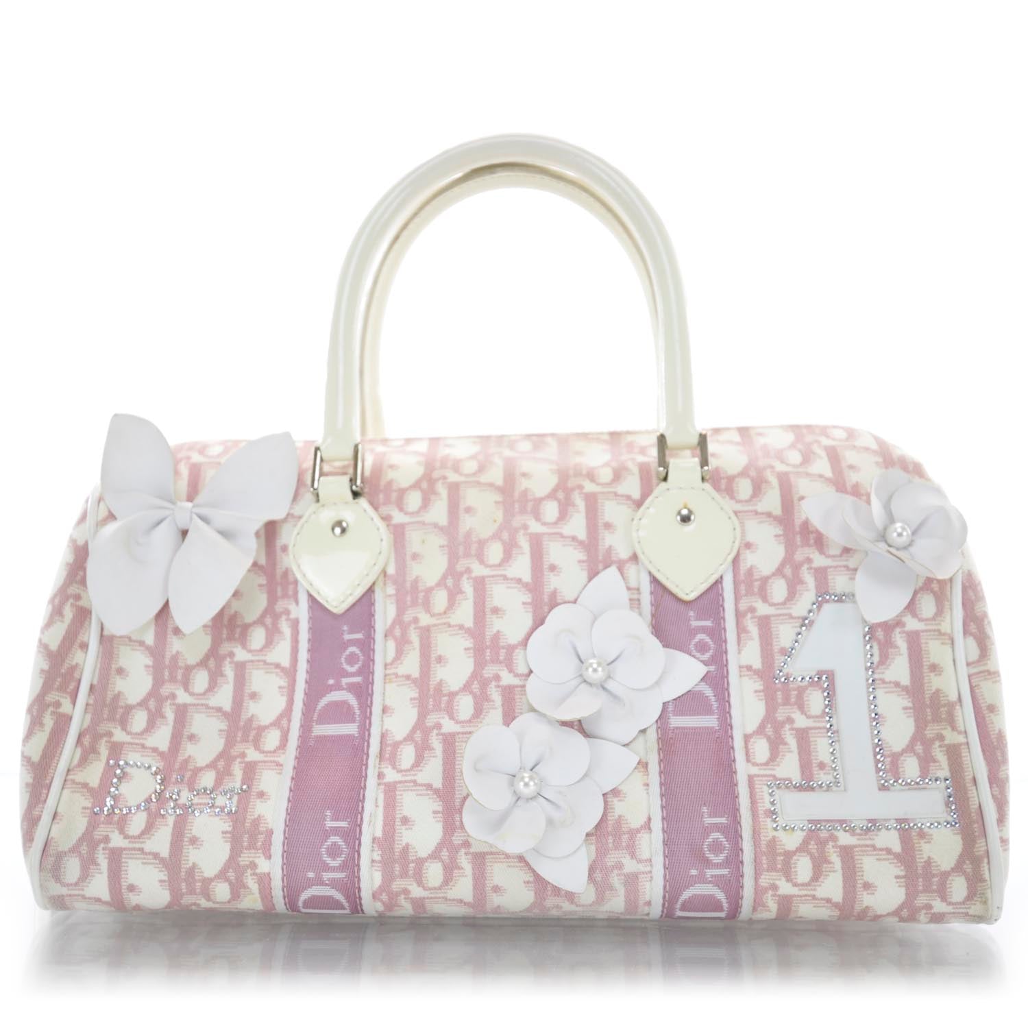 Christian Dior Monogram Girly Boston Pink 1 of 12