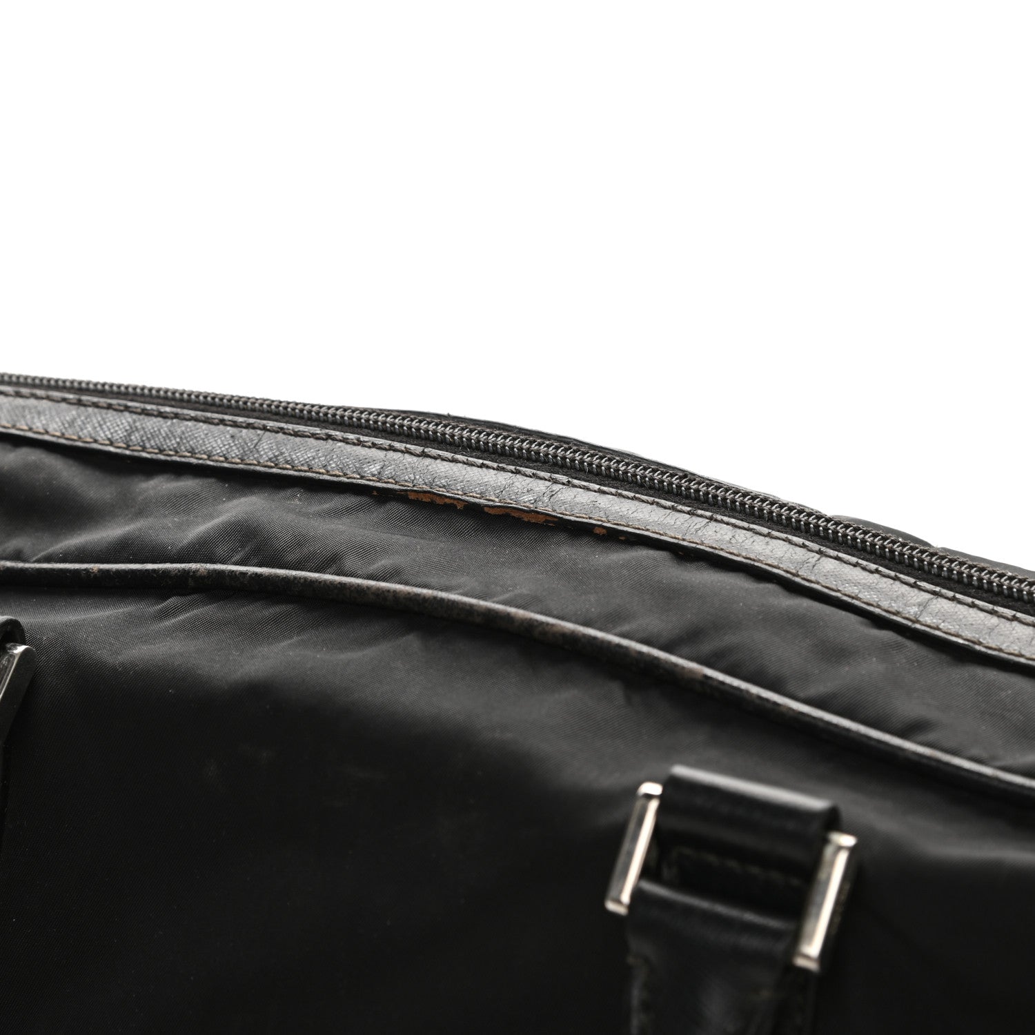 Prada Tessuto Nylon Saffiano Briefcase Nero Black 16 of 20
