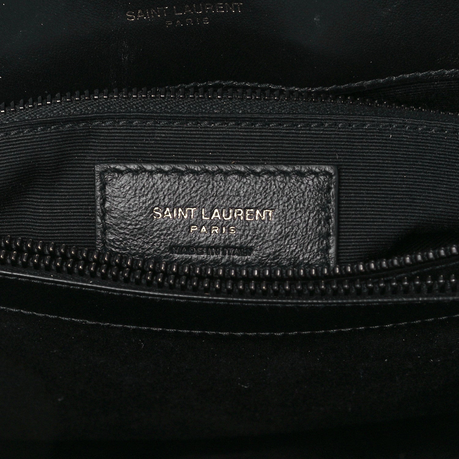 Saint Laurent Calfskin Y Quilted Monogram Medium Loulou Chain Satchel Black 7 of 12